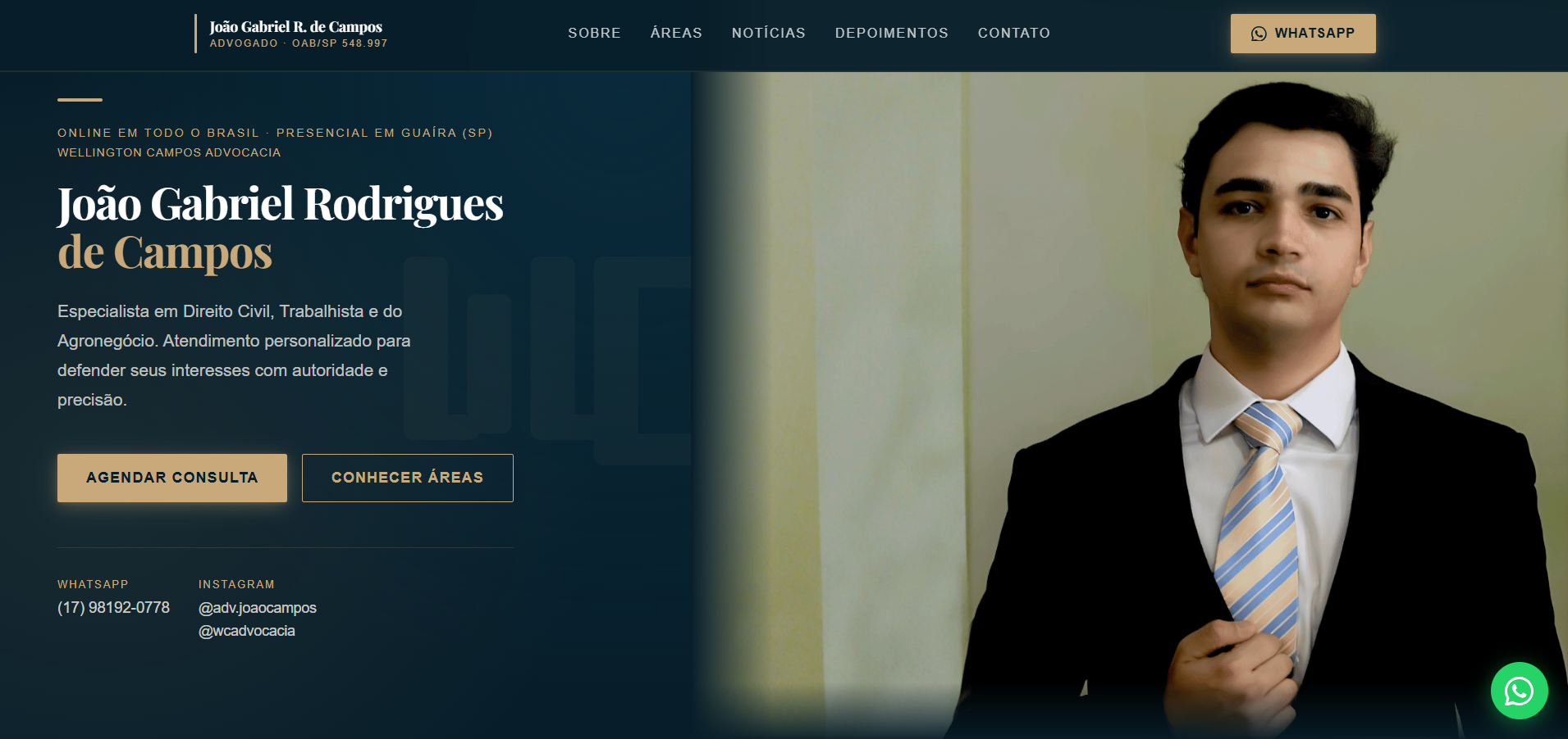 Site João Gabriel Advocacia